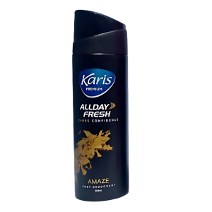 Karis Premium AllDay Fresh 24hours Confidence Splash Body Deodorant - Amaze